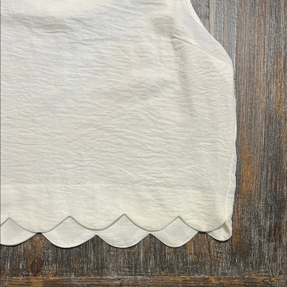 Elegant White Sleeveless Crop Top - Picture 4 of 6